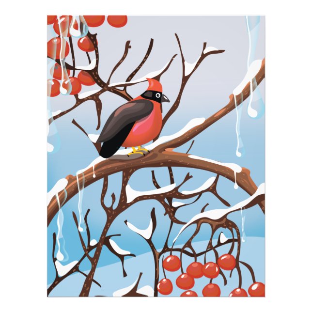 Wintervogel Fotodruck (Vorne)