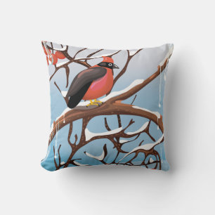 Wintervogel Kissen