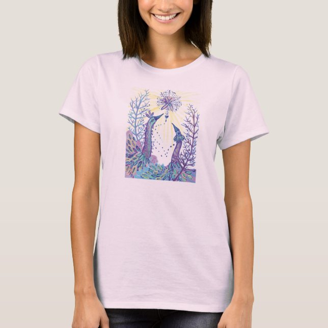 Wintervögel T-Shirt (Vorderseite)