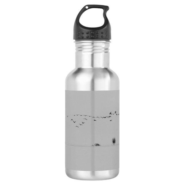 Wintervögel Trinkflasche (Vorderseite)