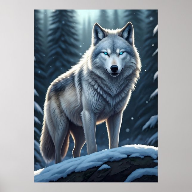 Winterwächter - Der Wolf Poster (Vorne)