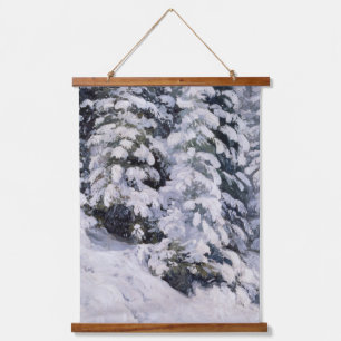Winterwald Aleksander Borisov Wandteppich Mit Holzrahmen