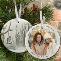 Winterwald-Eulen-Wasserfarben-Personalisiertes Fot