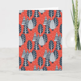 Winterwald Feiertagskarte