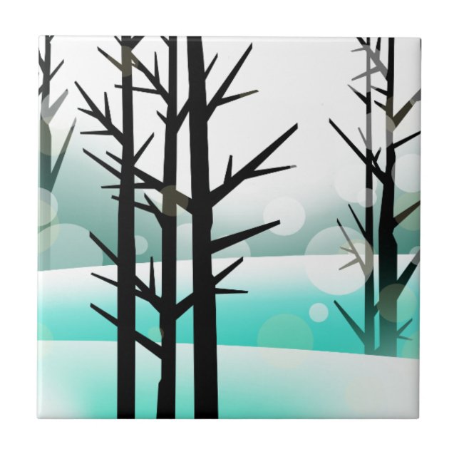 Winterwald Fliese (Vorderseite)