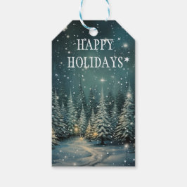 Winterwald Geschenkanhänger