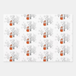 Winterwald Geschenkpapier Set