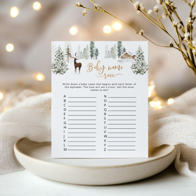 Winterwald Hirsche Baby Name Race (Von Creator hochgeladen)