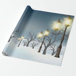 Winterwald-Muster Geschenkpapier
