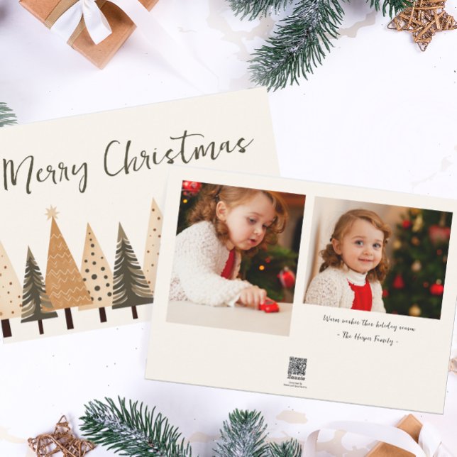 Winterwald neutral zwei Foto Weihnachten (Von Creator hochgeladen)