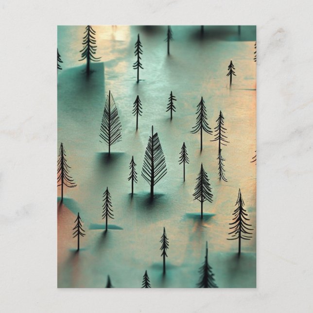 Winterwald Postkarte (Vorderseite)