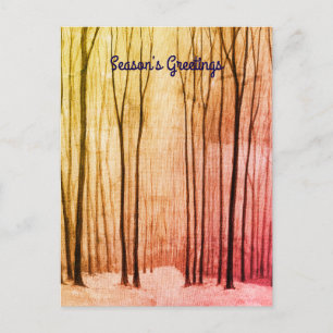 Winterwald Postkarte