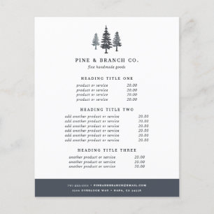 Winterwald-Preise & Dienstleistungen Flyer