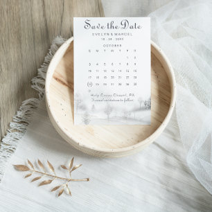 Winterwald Save the Date Kalender