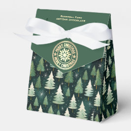Winterwald & Snowflake Personalisierte Bäckerei Geschenkschachtel