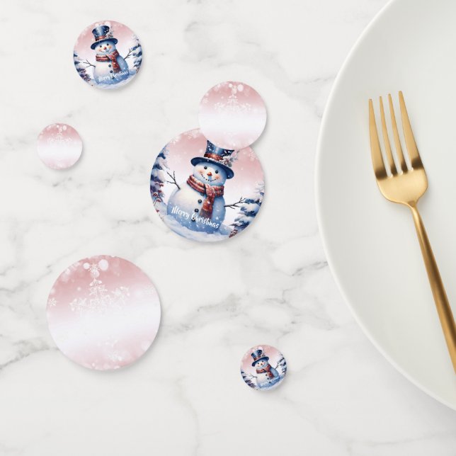 Winterwald Snowman Weihnachten | Pink Konfetti (Gruppe)