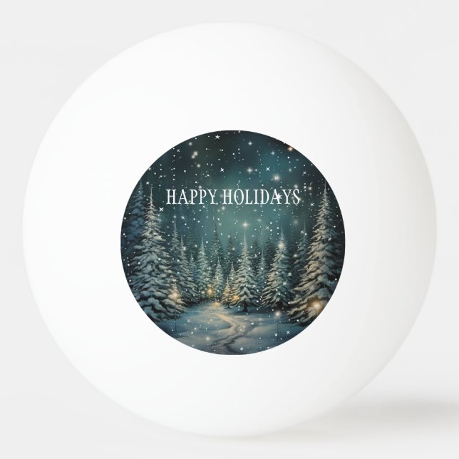Winterwald Tischtennisball (Vorderseite)