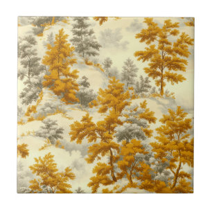 Winterwald Toile de Jouy Muster (8) Fliese