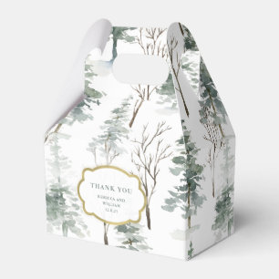 Winterwald Waldhochzeit Geschenkschachtel