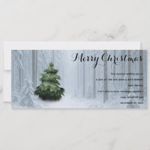 Winterwald-Weihnachts-Geschenkgutschein