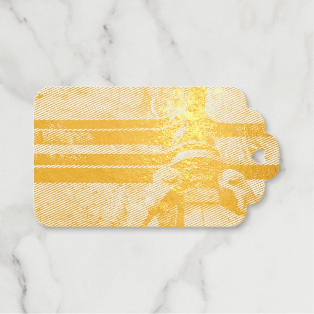 Winterwaldbrücke Geschenkanhänger (Vorderseite (Horizontal))