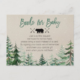 Winterwaldbücher für Baby Postkarte