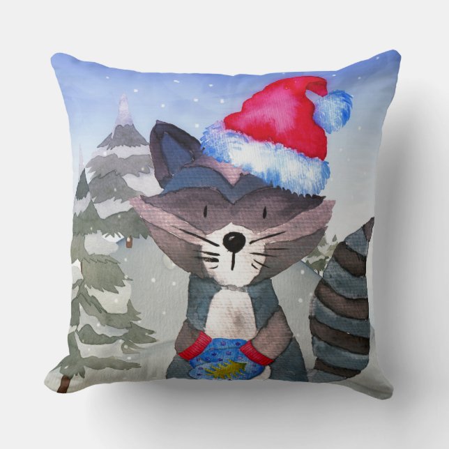 Winterwaldfreunde - Illustration Kissen (Vorderseite)