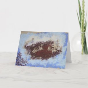 Winterwaldkarte Feiertagskarte