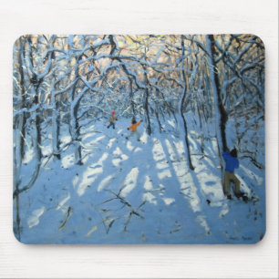 Winterwaldland nahe New-Haven Derbyshire Mousepad