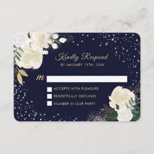 Winterwaldland RSVP-Karten RSVP Karte