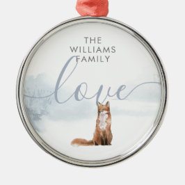 Winterwaldszene Ornament Aus Metall