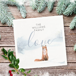 Winterwaldszene Serviette