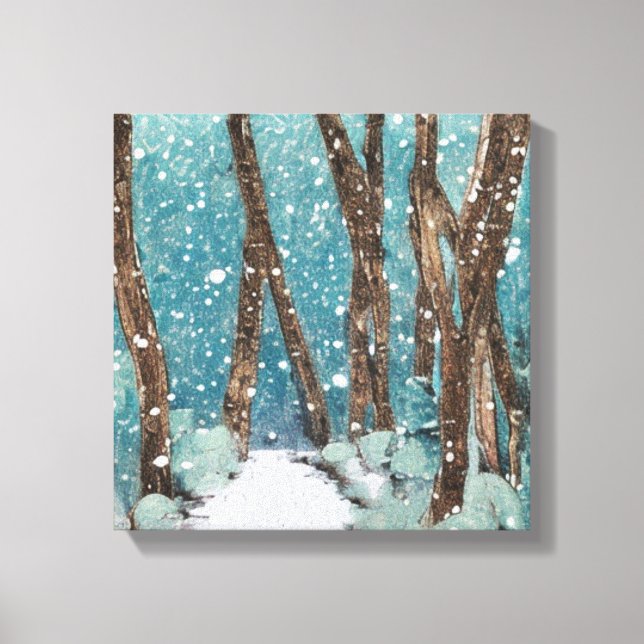 Winterwanderkollektion Leinwanddruck (Vorderseite)