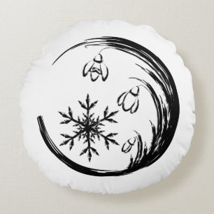 WinterWappen Rundes Kissen