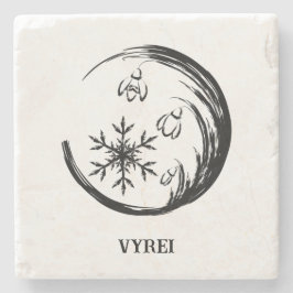 WinterWappen Steinuntersetzer