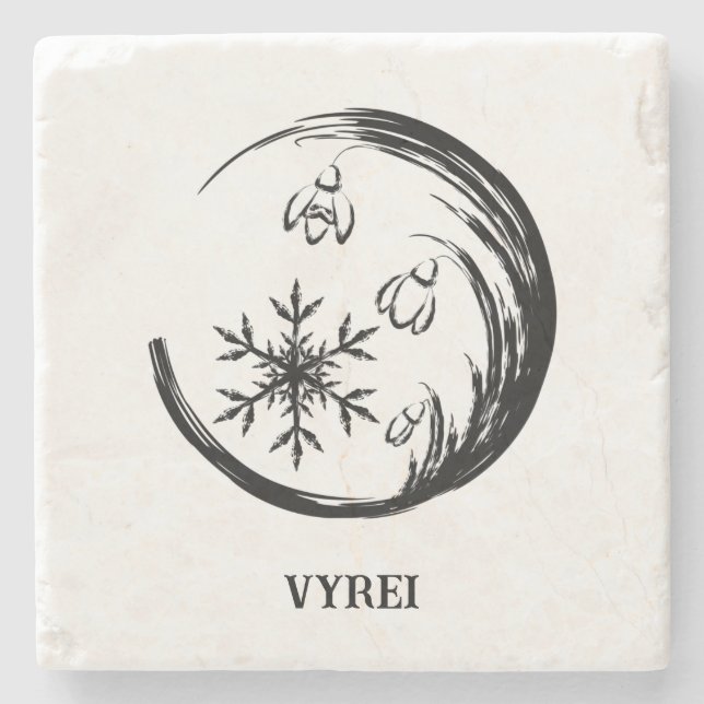 WinterWappen Steinuntersetzer (Vorderseite)