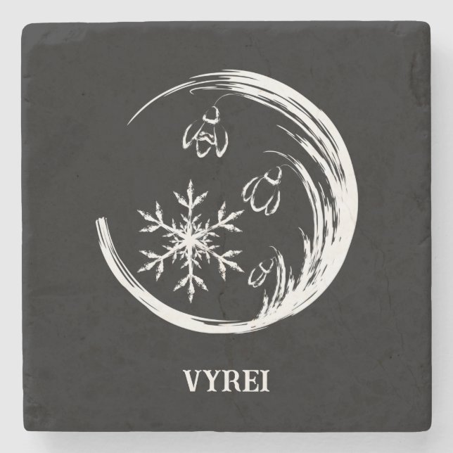 WinterWappen Steinuntersetzer (Vorderseite)