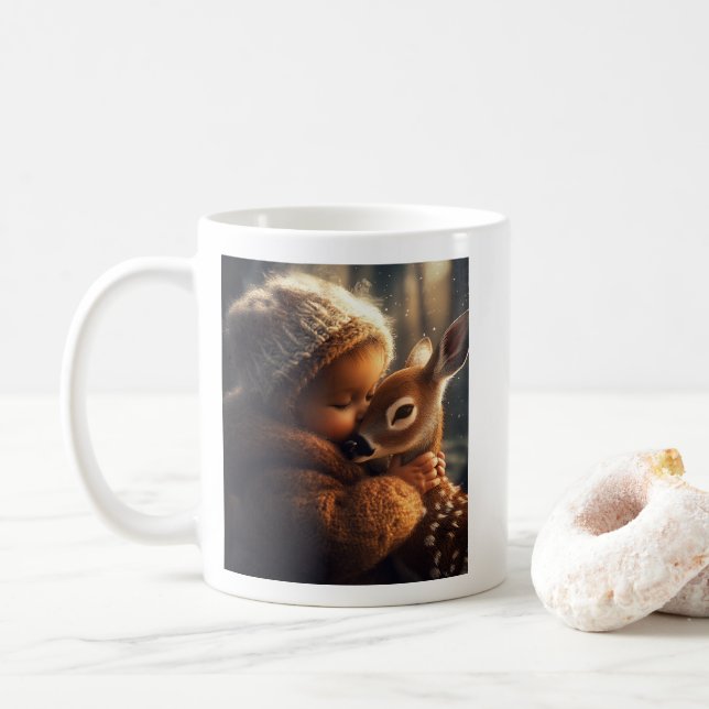 Winterwärme Embrace-Tasse Kaffeetasse (Mit Donut)