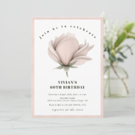 Winterwärme Floral 60. Geburtstag Einladung