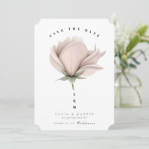Winterwärme Single Big Floral Save the Date