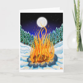 Winterwärme-Urlaubskarte Feiertagskarte