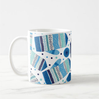 Winterwear: Gemütliches nahtloses Muster. Kaffeetasse