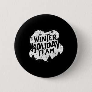 Winterweihnachtsmannschaft Button