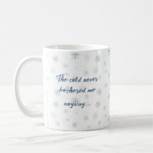 Winterwellen gefroren - Schneeflocken-Tasse mit Zi Kaffeetasse