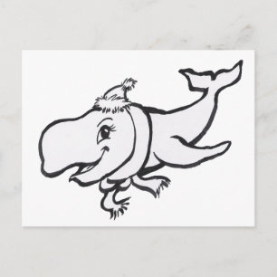 Winterwhale Farbplatte Postkarte