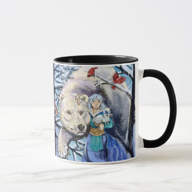 Winterwinde PolarBear~Tasse Tasse (Rechts)