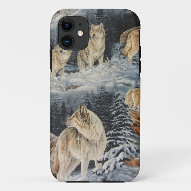 Winterwölfe Case-Mate iPhone Hülle (Rückseite)