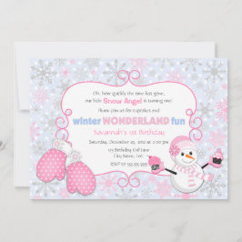 Winterwonderland Einladung zum Geburtstag