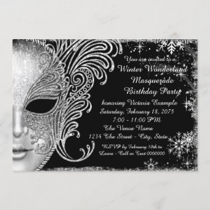 Winterwonderland Geburtstagsparty Einladung