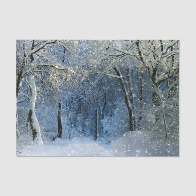 Winterwonderland Magischer Glitzer - Tissue Paper Seidenpapier (Vorderseite)